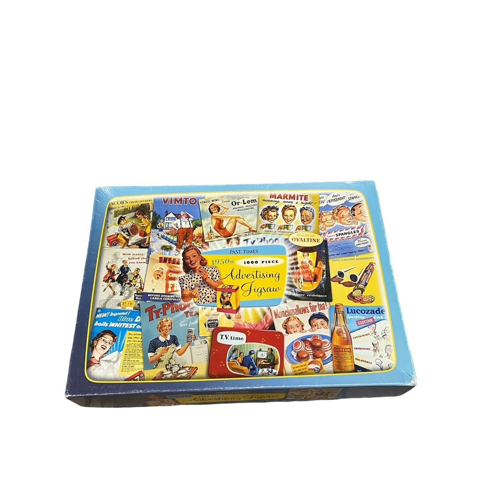 Past Times 1950s Advertising 1000 Piece Jigsaw Puzzle Vintage Made Great Britain